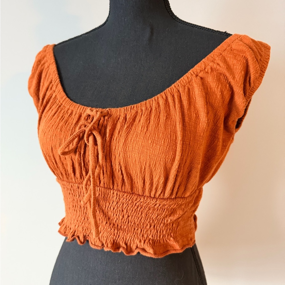 Billabong Rust Orange Crop Top